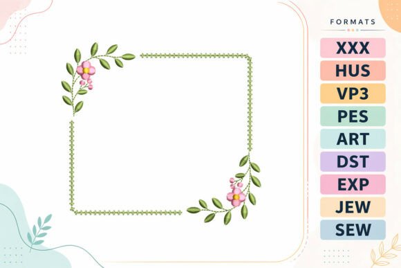 Download Floral Square Frame - Premium Resources