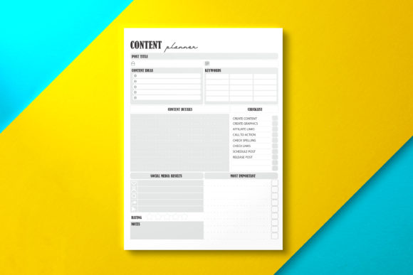 Download Social Media Content Planner, KDP - Social media Collection