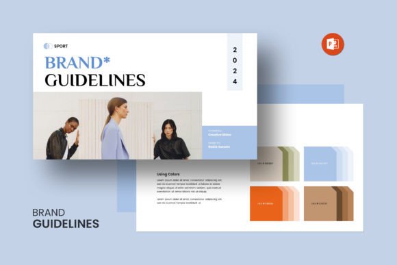 Download Brand Guidelines PowerPoint Template - Brand guidelines Collection