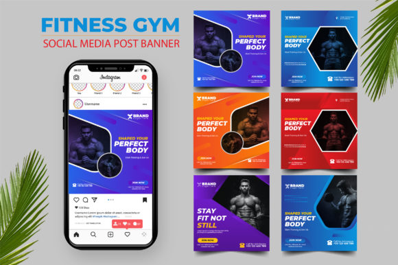 Download Gym Fitness Social Media​​​​​​​ Bundle - Social media Collection