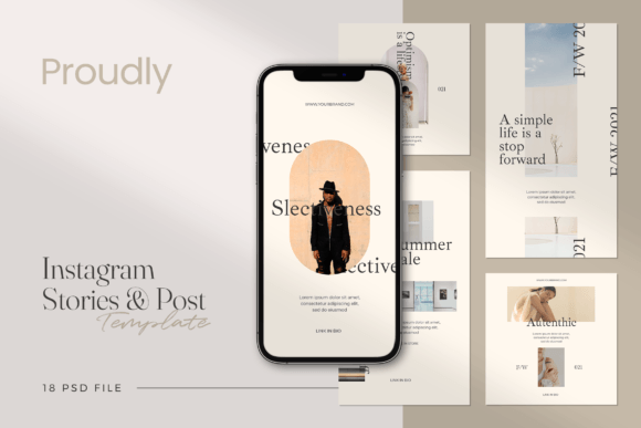 Download Proudly Minimalist Social Media Template - Social media Collection