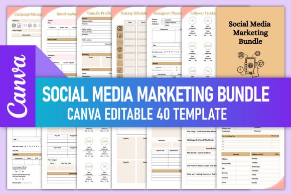 Download Social Media Marketing Bundle Canva - Social media Collection