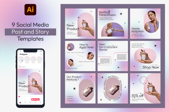 Download Social Media Post and Story Templates - Social media Collection