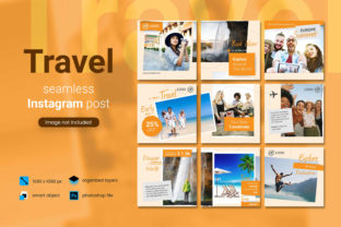 Download Travel Social Media Post - Orange Color - Social media Collection