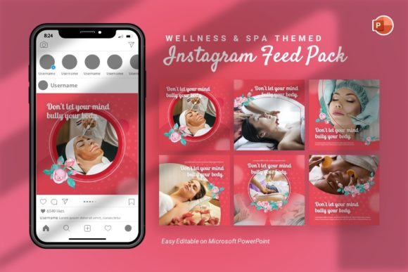 Download Instagram Feed - Wellness Template - Wellness template Collection