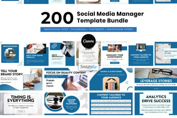 Download Social Media Manager Canva Bundle - Social media Collection