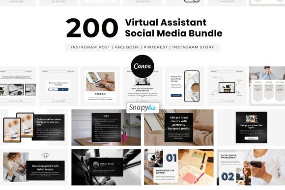 Download Virtual Assistant Social Media Canva - Social media Collection