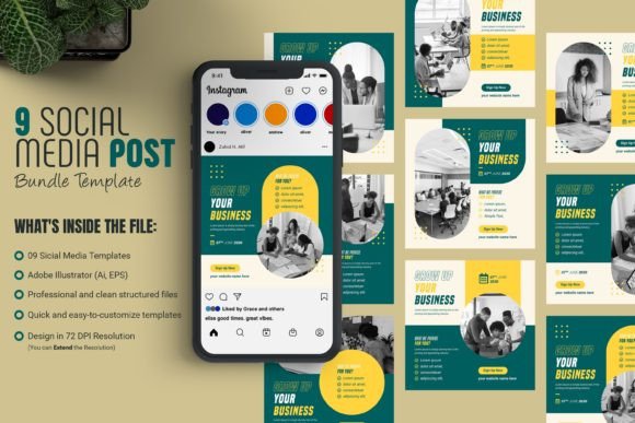 Download Social Media Cover Post Template Bundle - Social media Collection