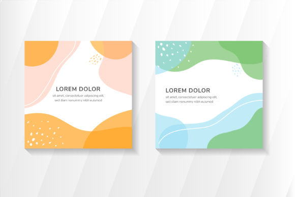 Download Square Banner Liquid Memphis Pastel - Square Collection