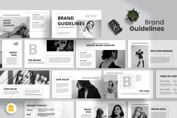 Download Brand Guidelines Google Slides Template - Brand guidelines Collection