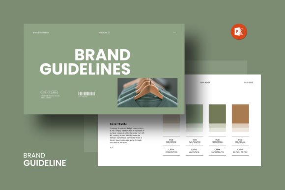 Download Brand Guidelines PowerPoint Template - Brand guidelines Collection