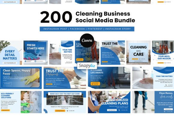 Download Cleaning Business Social Media Canva - Social media Collection