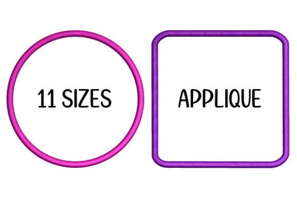 Download Circle &amp; Rounded Square Satin Stitch - Premium Resources