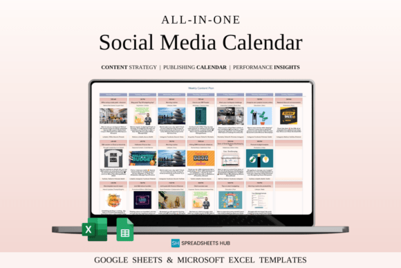Download Social Media Content Planner Excel - Social media Collection