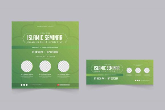 Download Islamic Webinar Social Media Template - Social media Collection