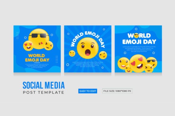 Download World Emoji Day, Social Media Template - Social media Collection