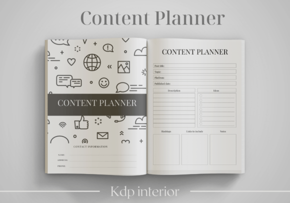 Download Social Media Content Planner - KDP - Social media Collection