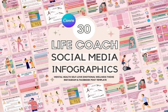 Download Life Coaches Social Media Post, IG Post - Social media Collection