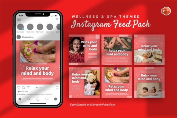 Download Instagram Feed - Wellness Template - Wellness template Collection